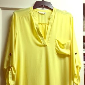 Canary yellow Lush women’s large blouse